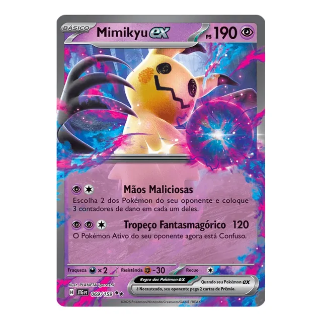 Carta Pokémon Mimikyu Ex Amigos De Jornada
