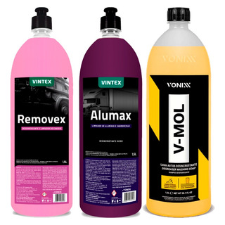 Kit Limpeza Automóvel Desingraxante + V-mol Vonixx Kit Limpeza Automóvel Desingraxante + V-mol Vonixx