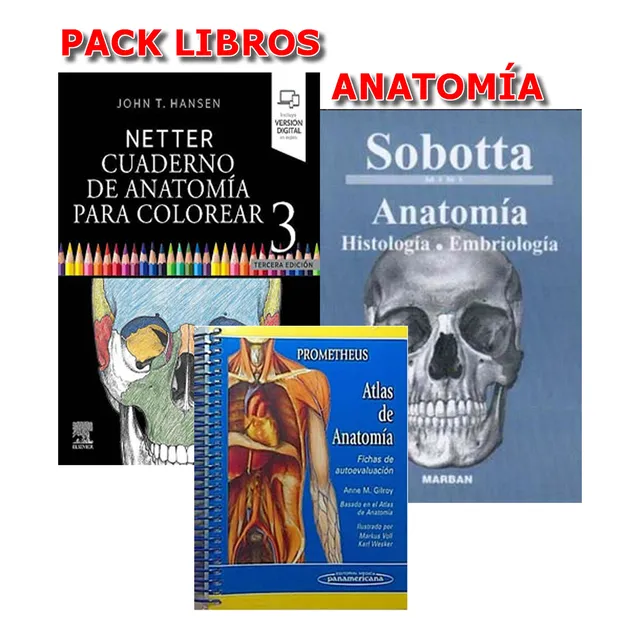 Pack Netter Cuad Anato - Sobotta - Gilroy - Aproba Tu Examen