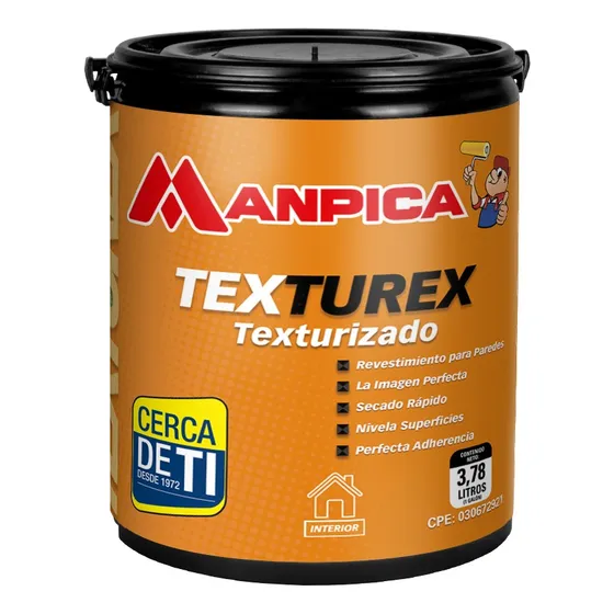 Pintura Texturizado Blanco Manpica Interior Galon Tienda