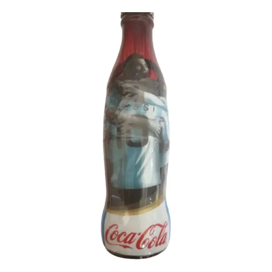 *** Coleccion Coca Cola  Botella Antigua Messi Llena ***