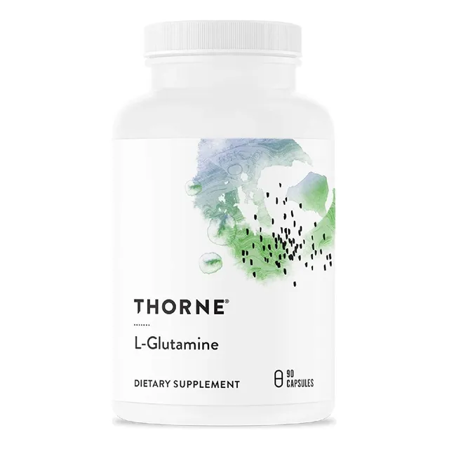 L-glutamina 500 Mg Thorne Research 90 Capsulas Sabor Neutro