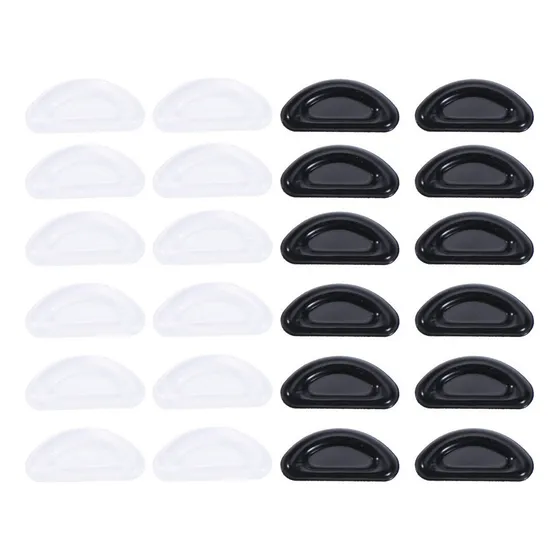 L 12 Juegos De Almohadillas De Nariz De Silicona Para Lentes