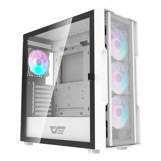 Gabinete Gamer Aigo Dk431 Mesh Rgb Mid-t Lat De Vidro, C/4f