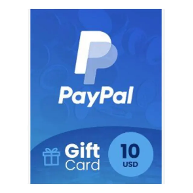 Tarjeta Digital Paypal Gift Card Usd$10 Disponible Inmediato