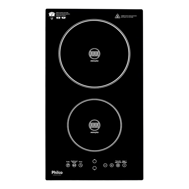 Cooktop De Indução Philco Pct11p 9 Níveis + Turbo 3400w 220v Cooktop De Indução Philco Pct11p 9 Níveis + Turbo 3400w 220v