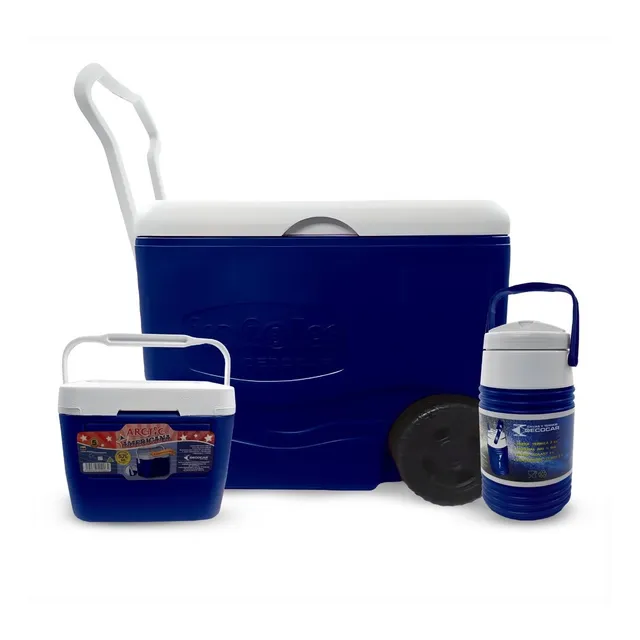Cava Playera Ice Roller 40lt + Termo 2l Decocar + Cava 5.6lt