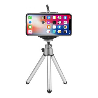 Mini Tripé De Mesa Rosca Universal Com Adaptador Suporte Cel Mini Tripé De Mesa Rosca Universal Com Adaptador Suporte Cel