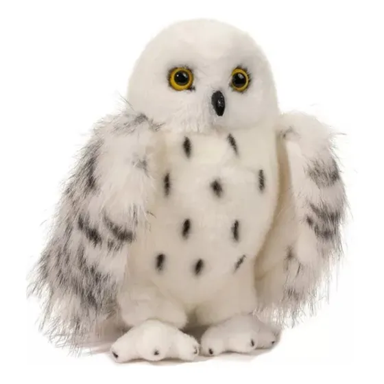 Boneca De Pelúcia Coruja Da Neve De 20 Cm