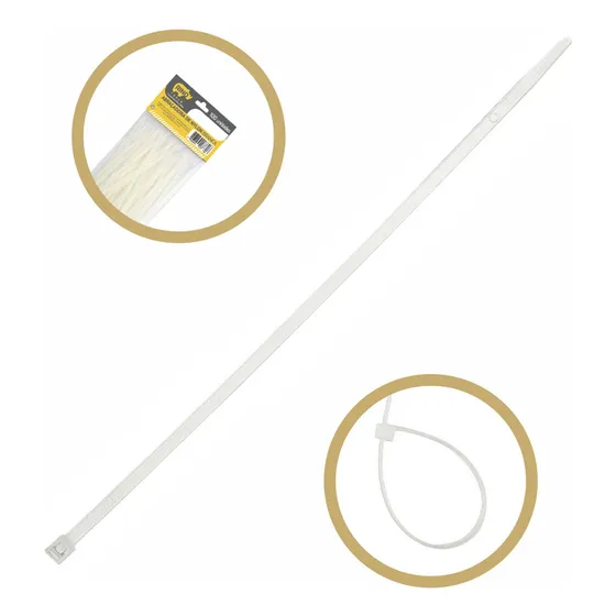 Kit Abraçadeira Presilha 200x2,5mm Branco 1.000 Un