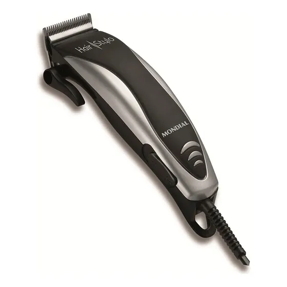 Cortador De Cabelos Hair Stylo Mondial Preto/prata Cr-02 Preto 127v