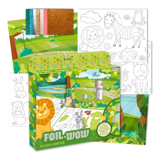 Foil Wow Mundo Animal Tapimovil Decora Con Tus Foils Metalizados