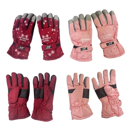 Guantes Térmicos E Impermeables Para Niñas Ski Nieve