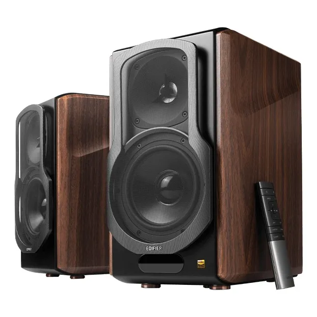 Edifier Signature S2000MKIII Parlantes con bluetooth Óptico Hi Res Aptx Hd Black y Wood 220V