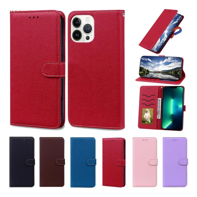 Capa De Couro Pu Para Samsung A5 2017/a50/a50/a50s, À Prova 