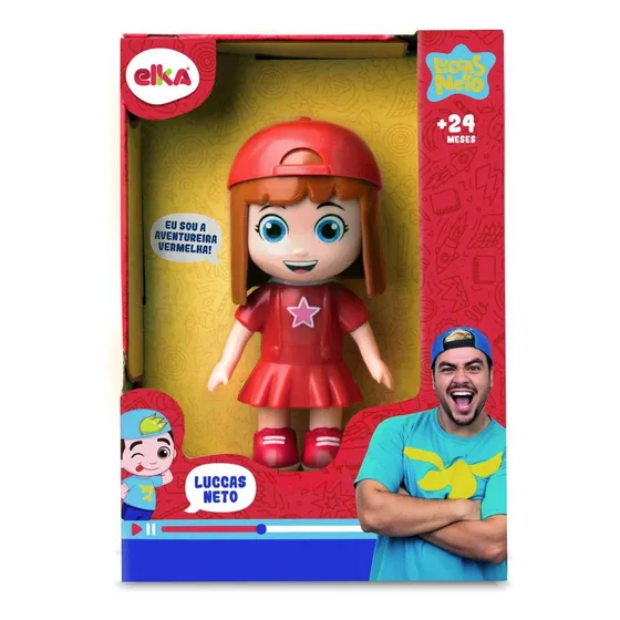 Boneca Giovanna Aventureira Vermelha-luccas Neto- Elka -1126