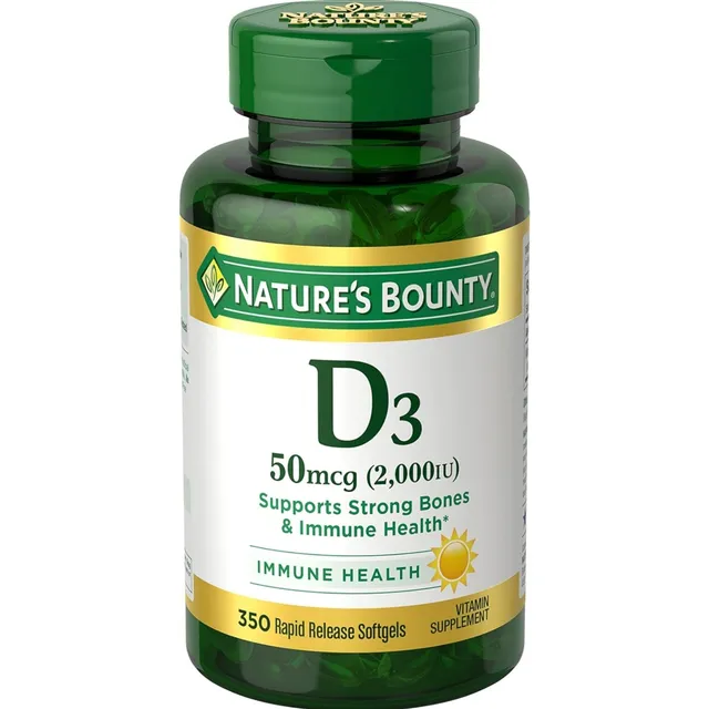 Nature's Bounty Vitamina D3 50 Mcg 2000iu 350 Softgels