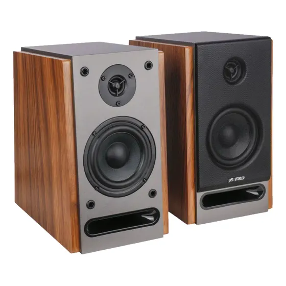 Fenda R27bt Parlante Monitor Multimed Bluetooth Optical Hifi Color Madera