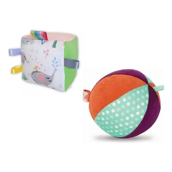Cubo Y Pelota Didactica Sensorial Bebe Aprendizaje Didactico