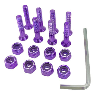 Hardware De Monopatín Juego De Tornillos De 8 Púrpura Hardware De Monopatín Juego De Tornillos De 8 Púrpura