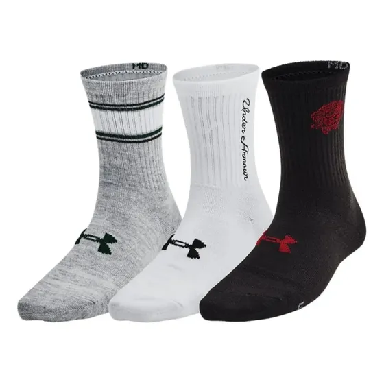 Calcetines Fitness Under Armour Essential Nv Mid Cre3pk Blan Blanco L