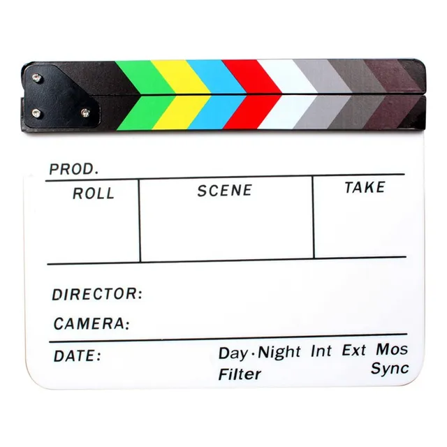 Claqueta Acrílica Para Cine Y Grabación Profesional  