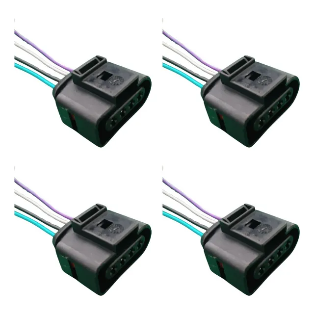 Kit 4x Conector Plug Bobina Jetta Tsi 2.0 Passat Red R8