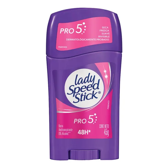 Desodorante en Barra Lady Speed Stick Pro 5 Beneficios 45 g