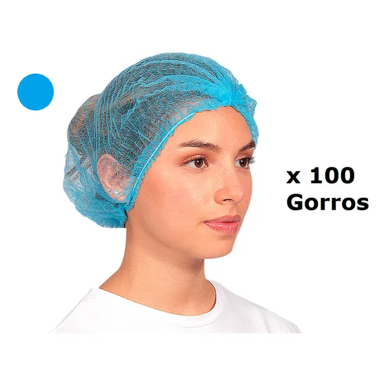Gorros Multiuso Acordeón Polipropileno Alimentos Estetica