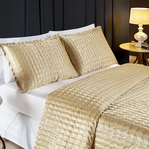Cobre Leito Shine 3pçs Casal Cetim Charmousse Brilho Luxo Cor Dourado Cobre Leito Shine 3pçs Casal Cetim Charmousse Brilho Luxo Cor Dourado
