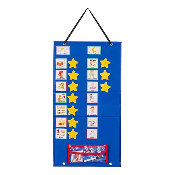 Calendario Visual Para Niños Calendario Diario De Rutina