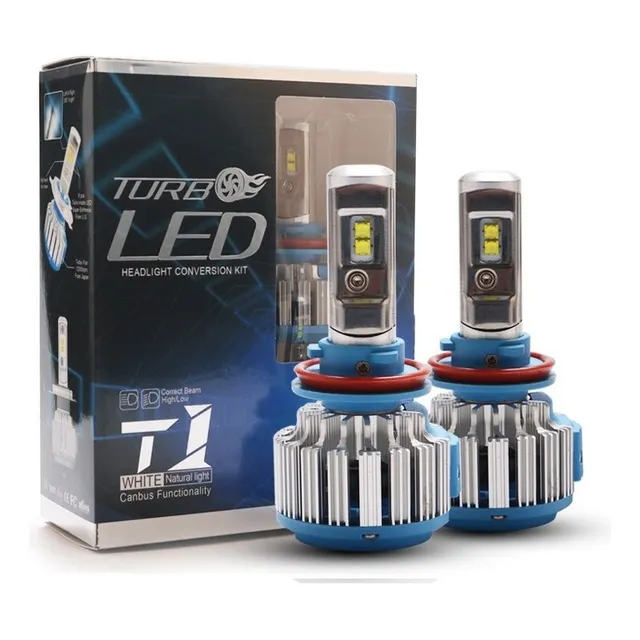 New T1 Faro Original Cree 12000lm Coche H4 H7 H11 Faro