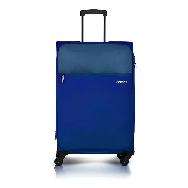 Mala Sólida Azul Média American Tourister Frankfurt