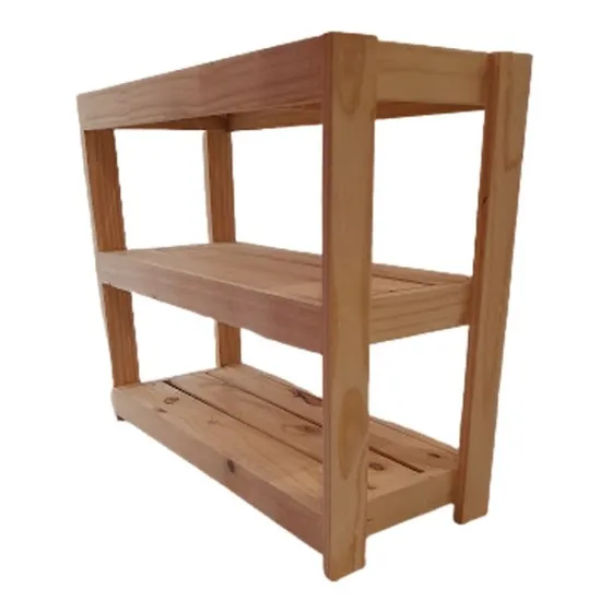 Mueble Organizador De Madera Recibidor/ Baño - 3 Estantes