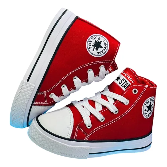Zapato Bota Converse Corte Alto Para Niñ@s Y Adulto 21 Al 40