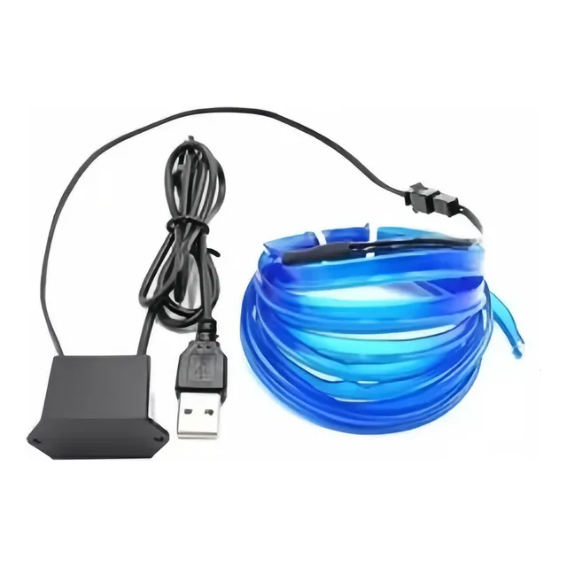 Wire Hilo 3m Luminoso Luz Neon Dj Cable Tron Led Tira Neon