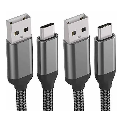 Cable Usb Tipo 2 Unida Rgo Nailon Rapida Para Samsung