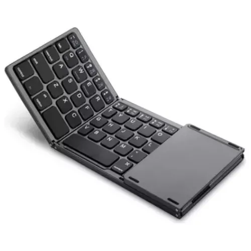 Mini Teclado Touch Dobrável Bluetooth Para Celular E Tablet