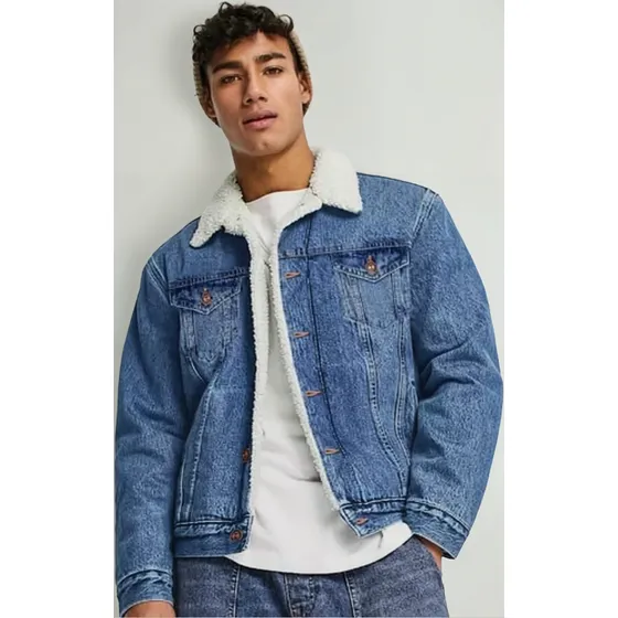 Casaca Jean Con Peluche | Abrigo Jean Con Forro Apeluchado