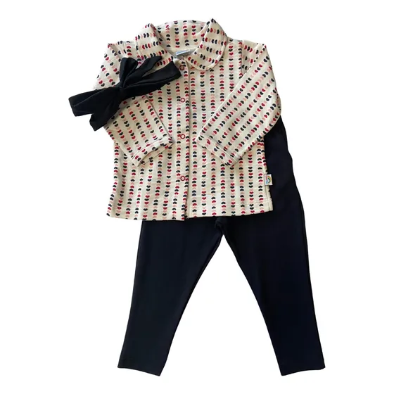 Roupas De Bebê Menina Conjunto Inverno Blusa Calça Tamanho 2