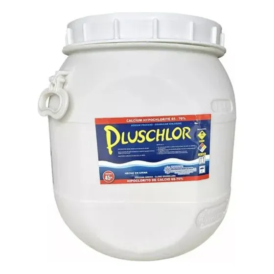 Cloro Granulado 65%-70% Pluschlor En Tambor De 45kg