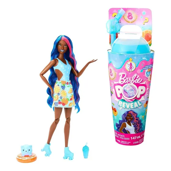 Muñeca Barbie Pop Reveal Serie Frutas Con Vaso Y Accesorios