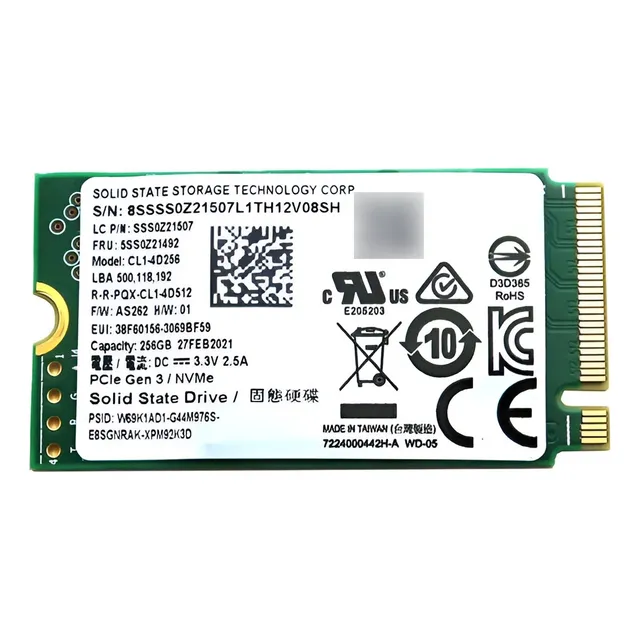 Disco Solido Ssd Lite On Cl1-4d2 256gb 2242 M.2 Nvme Oem Color Negro