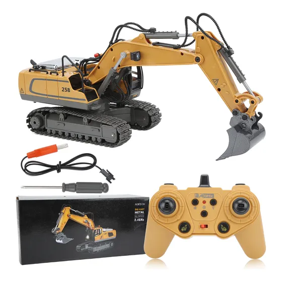 Modelo De Excavadora Rc De 11 Canales, 2.4 Ghz, Diseño De Si
