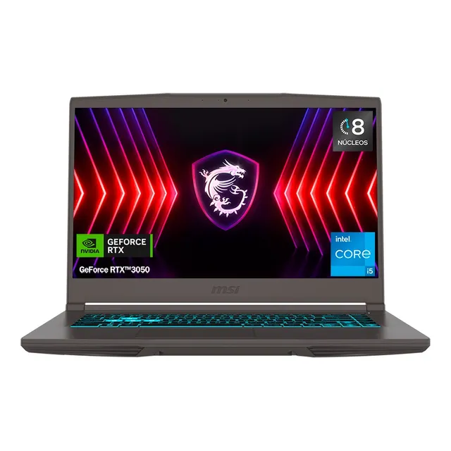 Laptop Gaming Msi Thin 15 Ci5 Rtx 3050 8gb 512gb Gris
