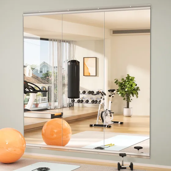 Hasipu Espejo Gimnasio Casa 55 X 17  Cada Uno 3 Para Pared