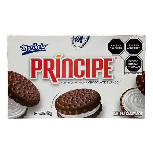 Galletas Marinela Príncipe Chocolate Blanco 315g