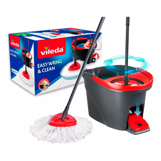 Vileda Easy Wring Mopa Microfibra Balde Secado Pedal Local