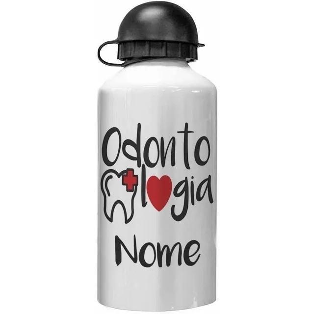Garrafinha Squeeze De Alumínio Personalizada Profissão Curso
