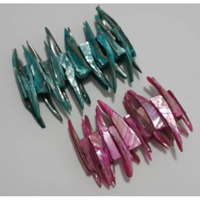 Pulseras De Nácar De Colores, Diseño Tipo Picos, Nuevas